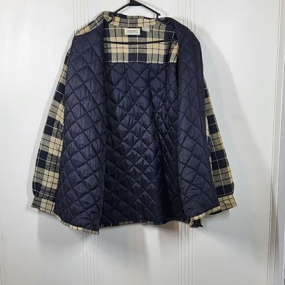 Lake N Trail Men's Tan & Black Plaid Shacket - Picture 4 of 12